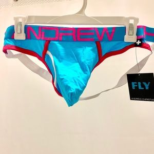 Andrew Christian Fly Brief Jock Blue/Pink